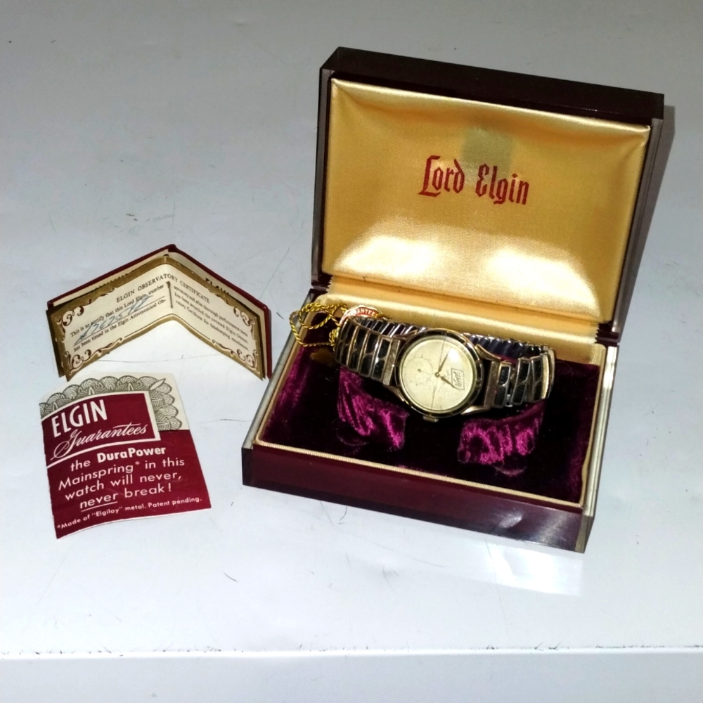 Vintage Lord Elgin Collector Watch